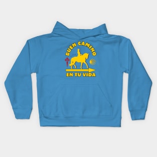 Horseback Camino de Santiago Buen Camino En Tu Vida Kids Hoodie